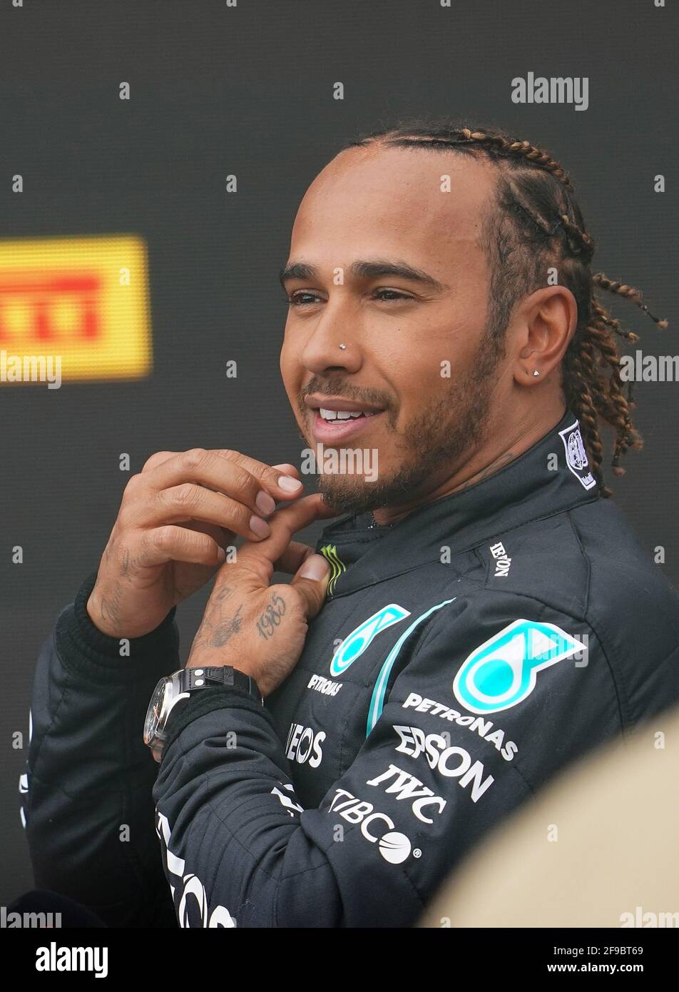 Lewis hamilton imola 2021 hi-res stock photography and images - Alamy