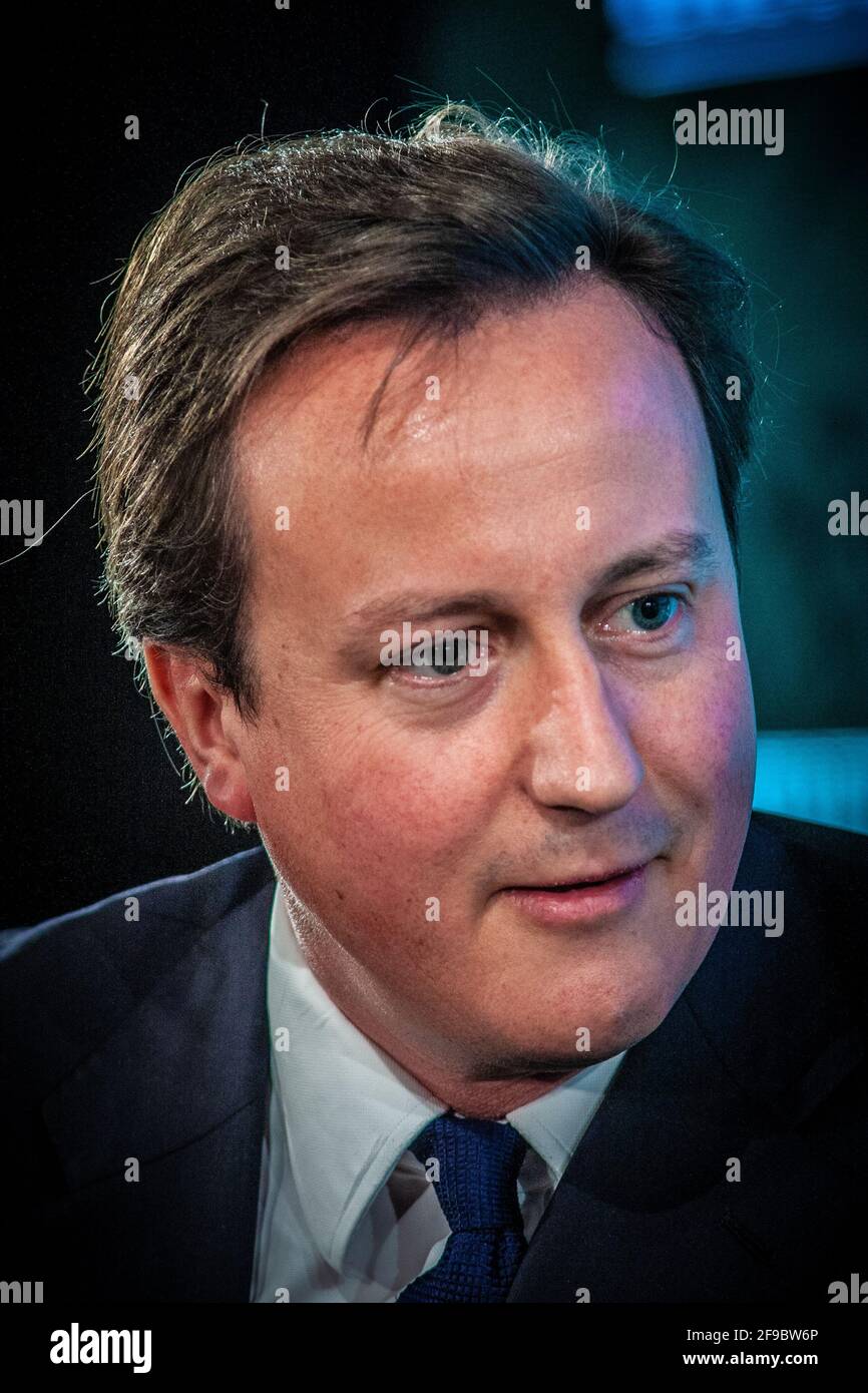 Former Prime Minister 0f the UK, David Cameron Stock Photo
