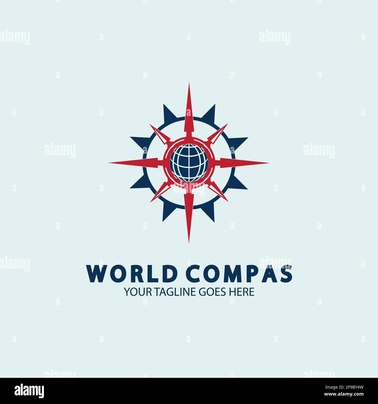 World Compass logo design, world logo concept, compass logo concept ...