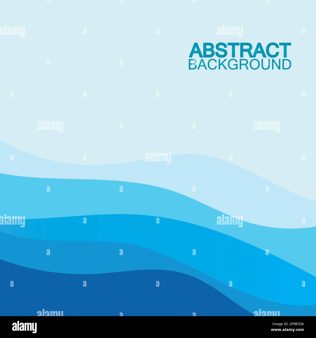 Blue wave vector abstract background flat design stock illustration ...