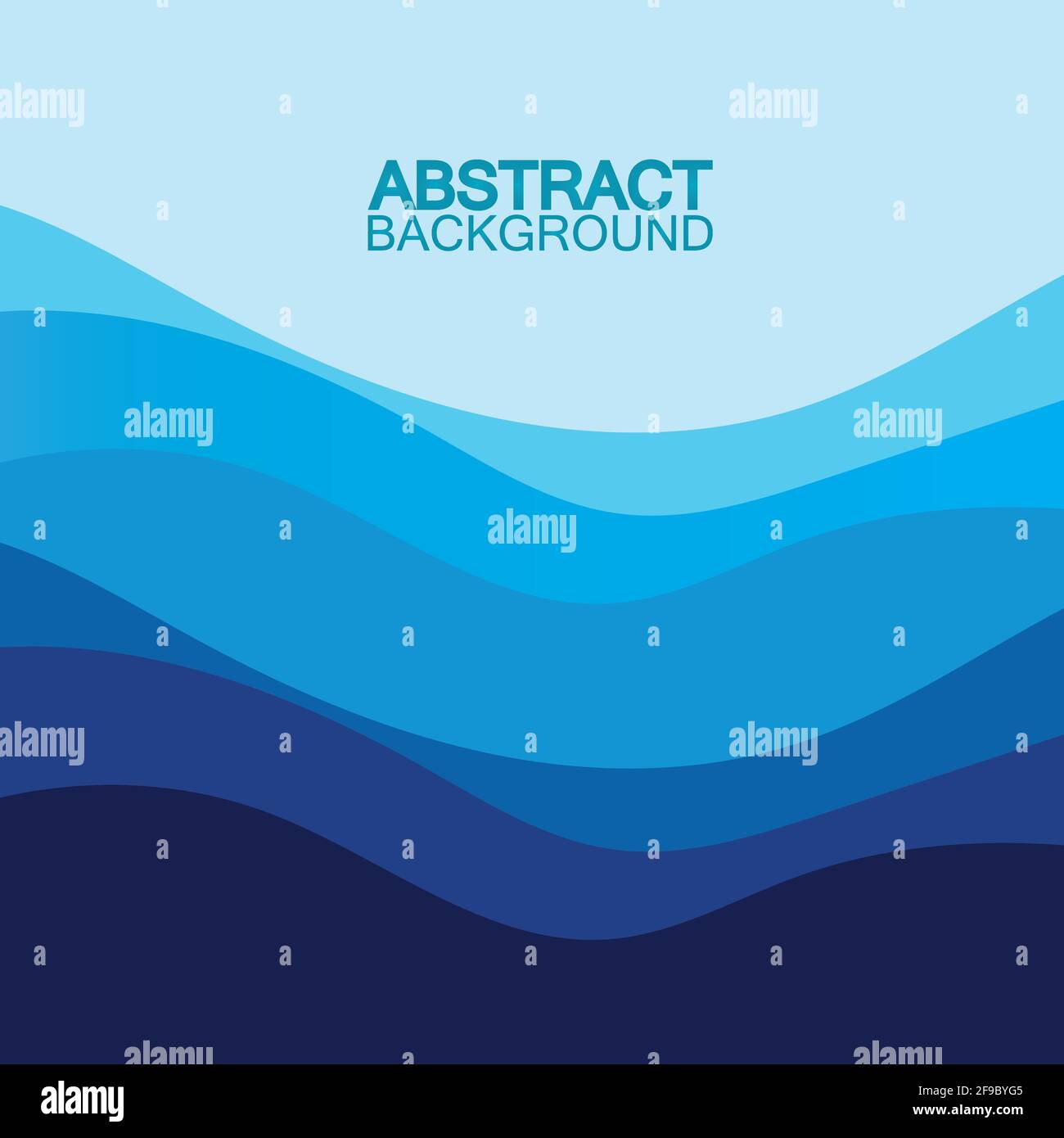 Blue wave vector abstract background flat design stock illustration ...