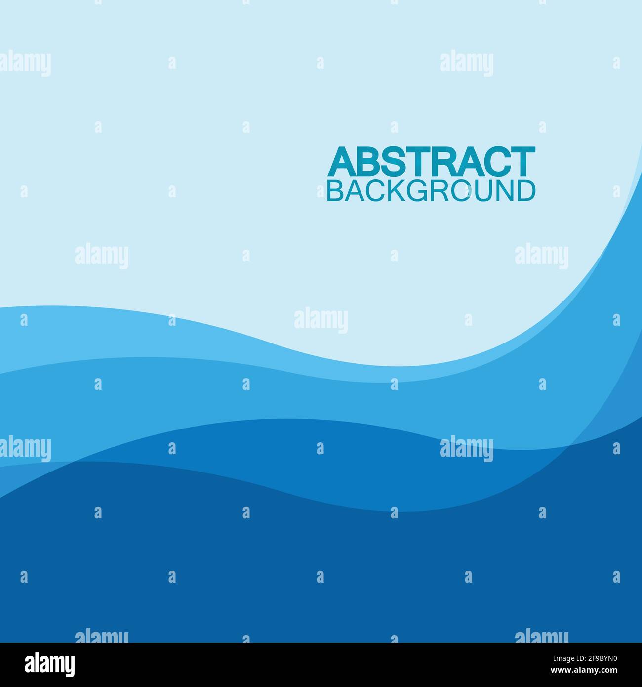 Blue wave vector abstract background flat design stock illustration ...