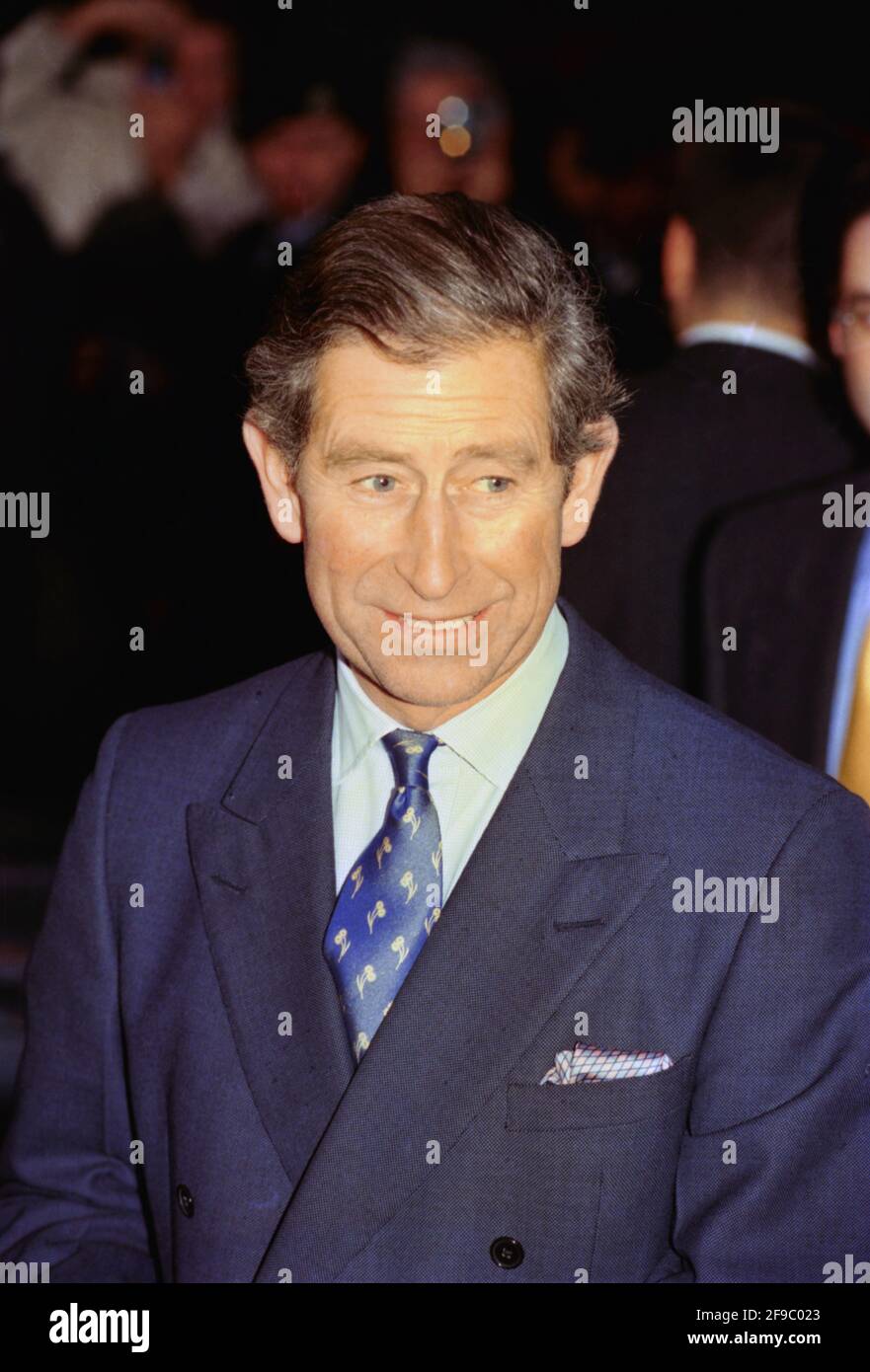 Charles, Prince of Wales, on the steps of the Parthenon, during his first official visit in the Acropolis of Athens, Greece, on 23 November,1998. Photo: Dimitris Aspiotis Stock Photo
