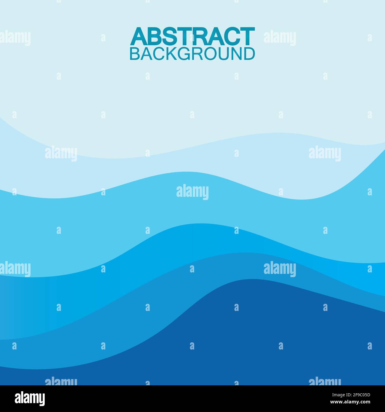 Blue wave vector abstract background flat design stock illustration ...