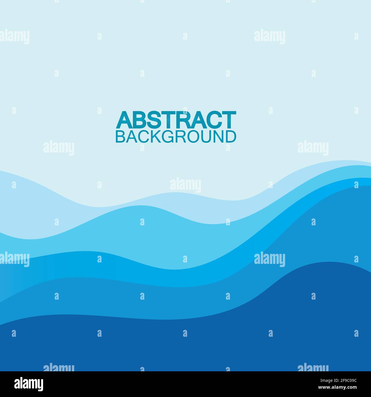 Blue wave vector abstract background flat design stock illustration ...