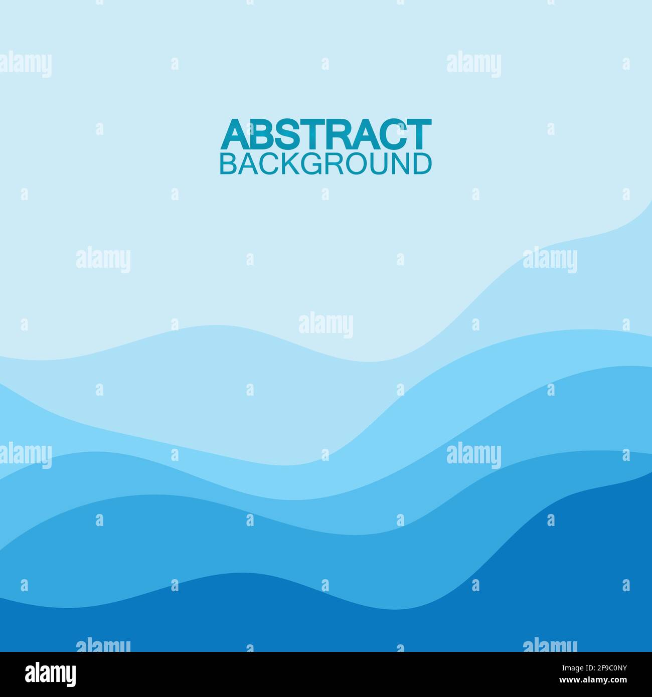 Blue wave vector abstract background flat design stock illustration ...