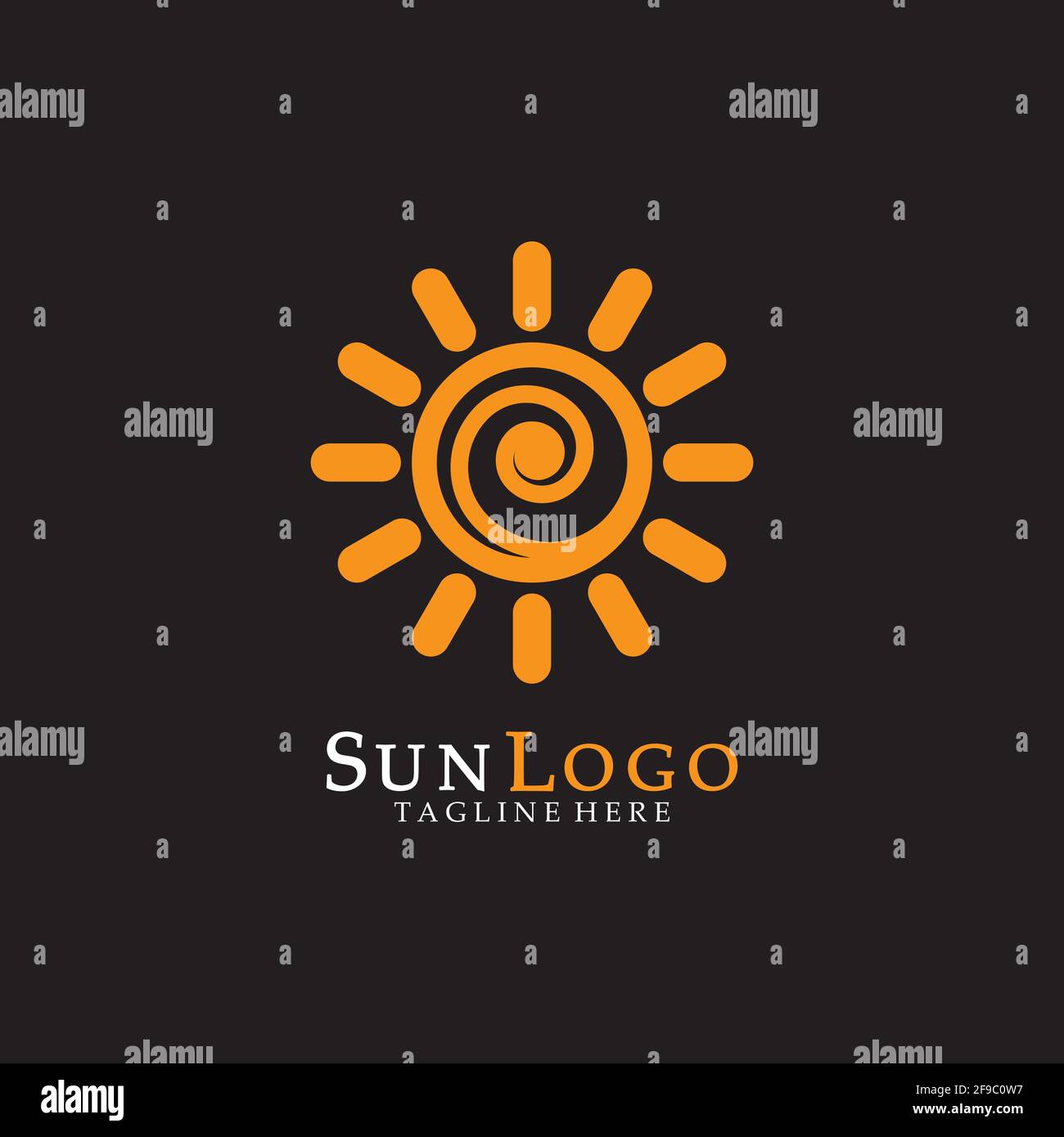 Sun Vector illustration Icon Logo Template design Stock Vector