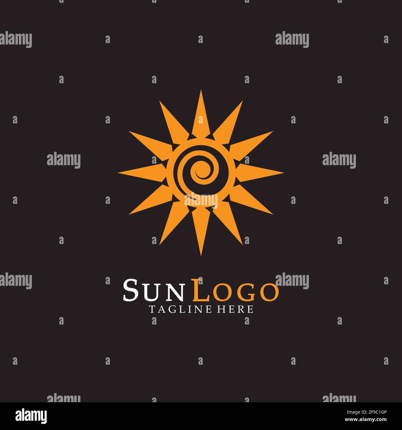 Sun Vector illustration Icon Logo Template design Stock Vector