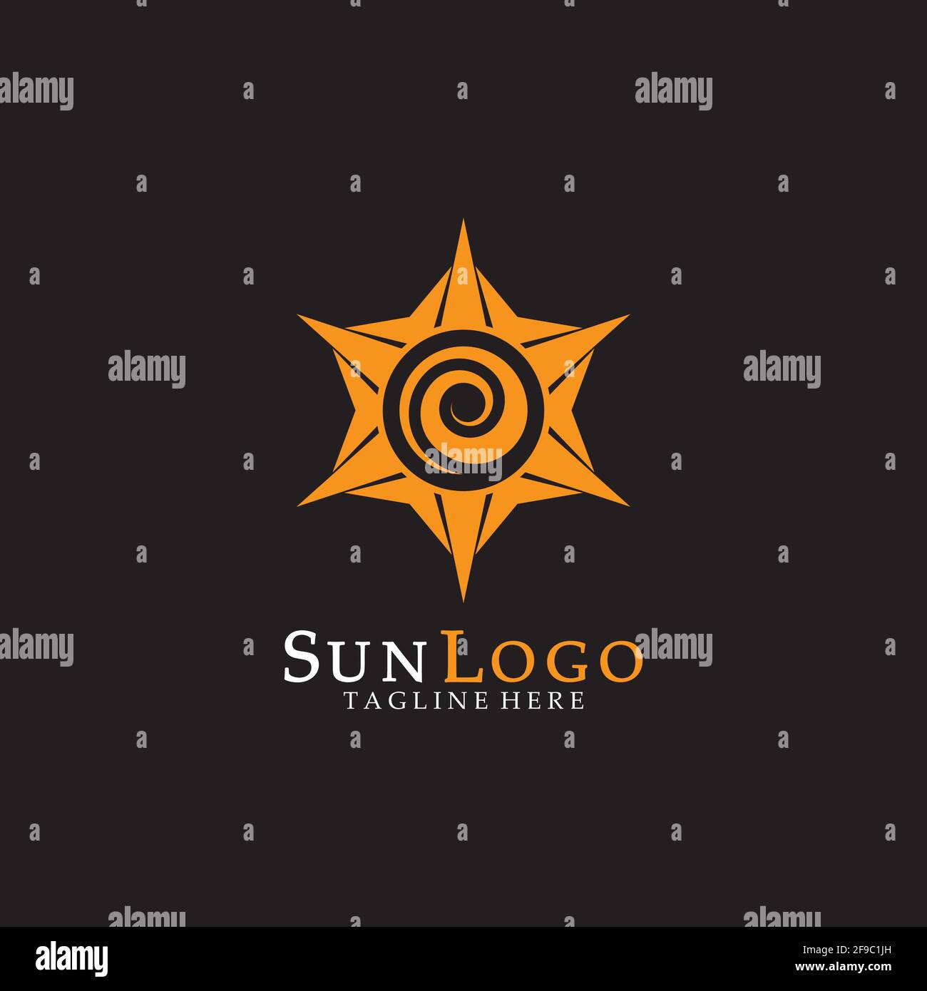 Sun Vector illustration Icon Logo Template design Stock Vector