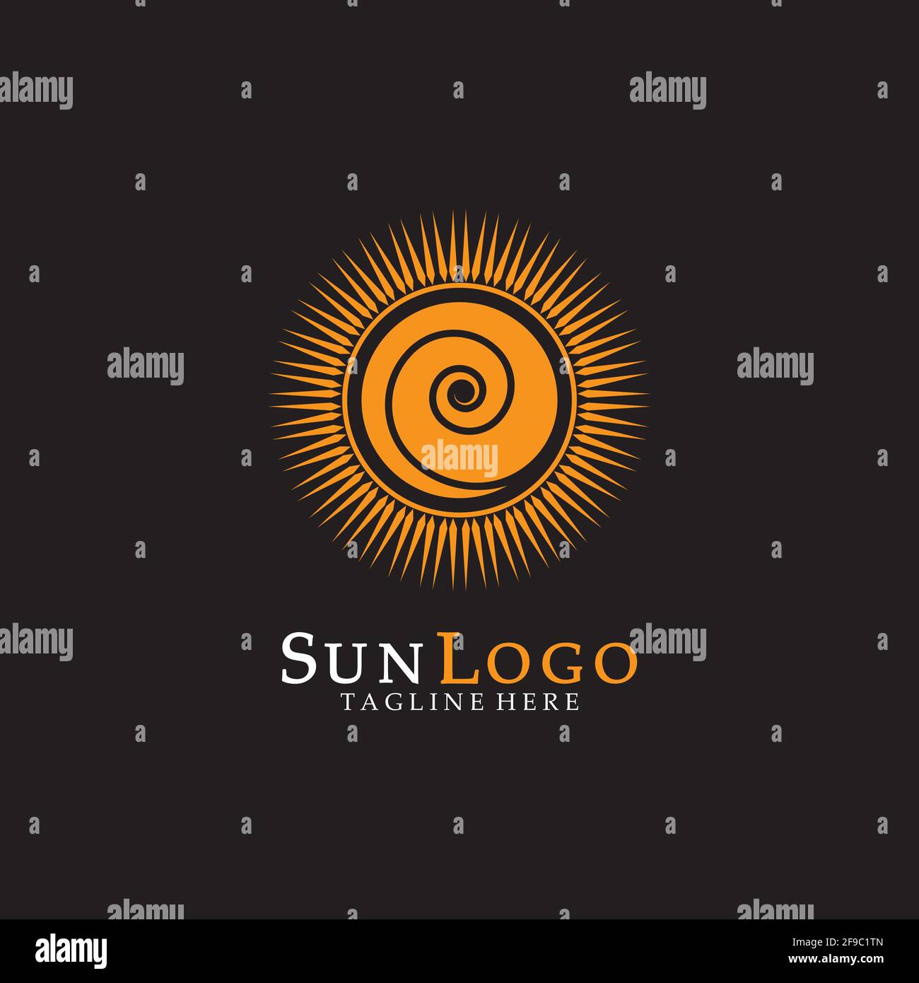 Sun Vector illustration Icon Logo Template design Stock Vector