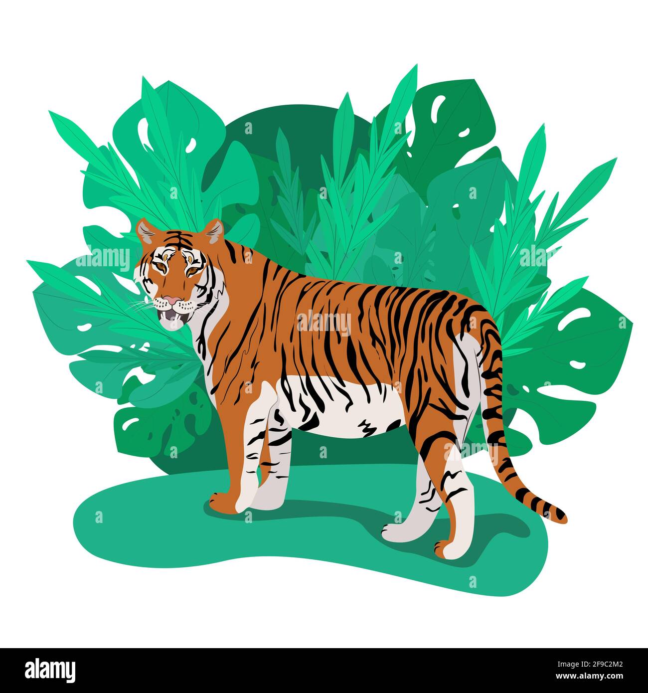 Bengal Tiger Line Icon Editable Illustration Stock Illustration - Download  Image Now - Animal, Animal Wildlife, Animals Hunting - iStock