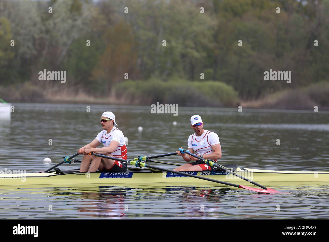 XXX on Day 2 at the European Rowing Championships in Lake Varese on April  10th 2021 in Varese, Italy Stock Photo - Alamy