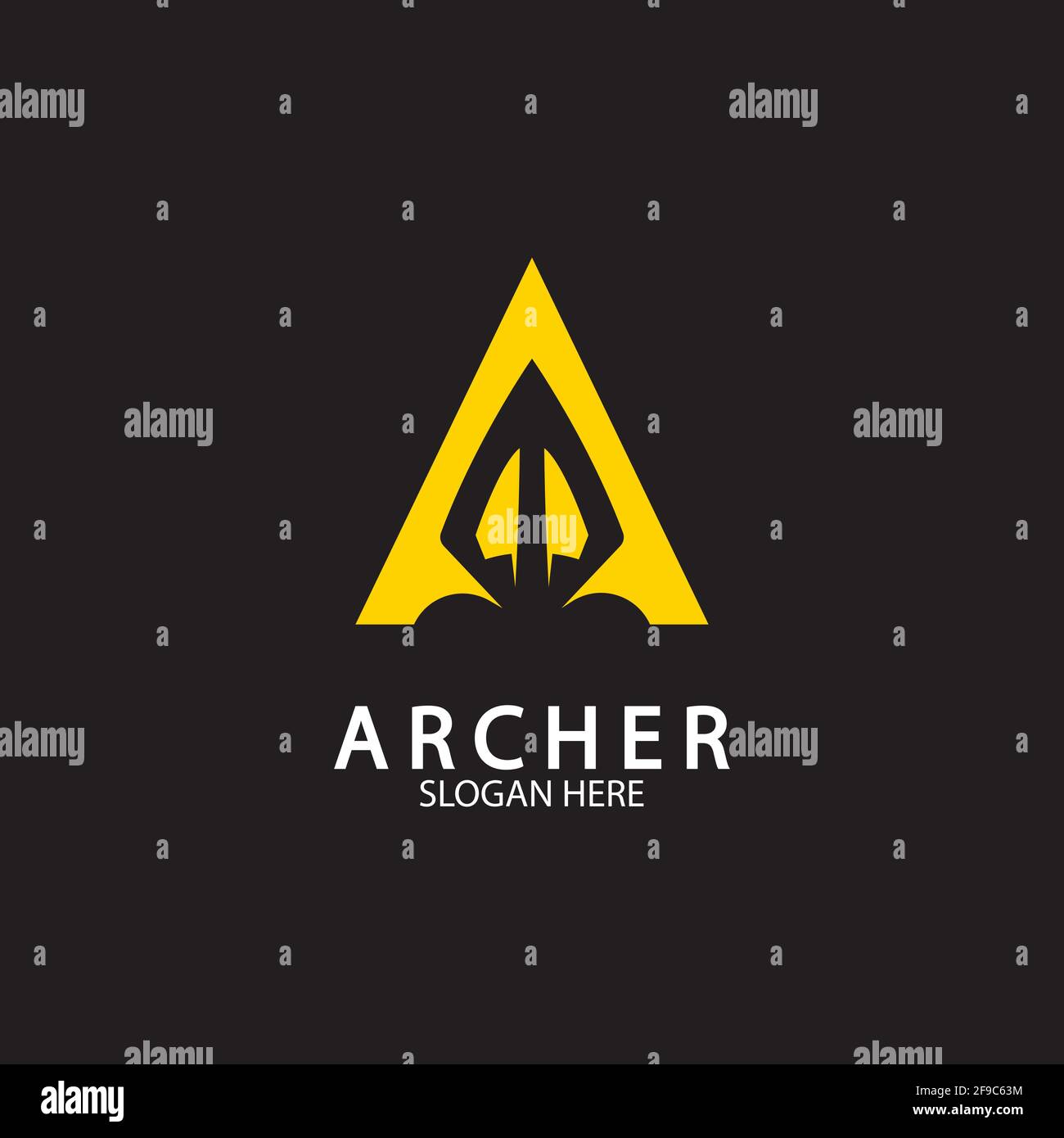 Abstract letter A and Arrow head logo design vector illustration Stock ...