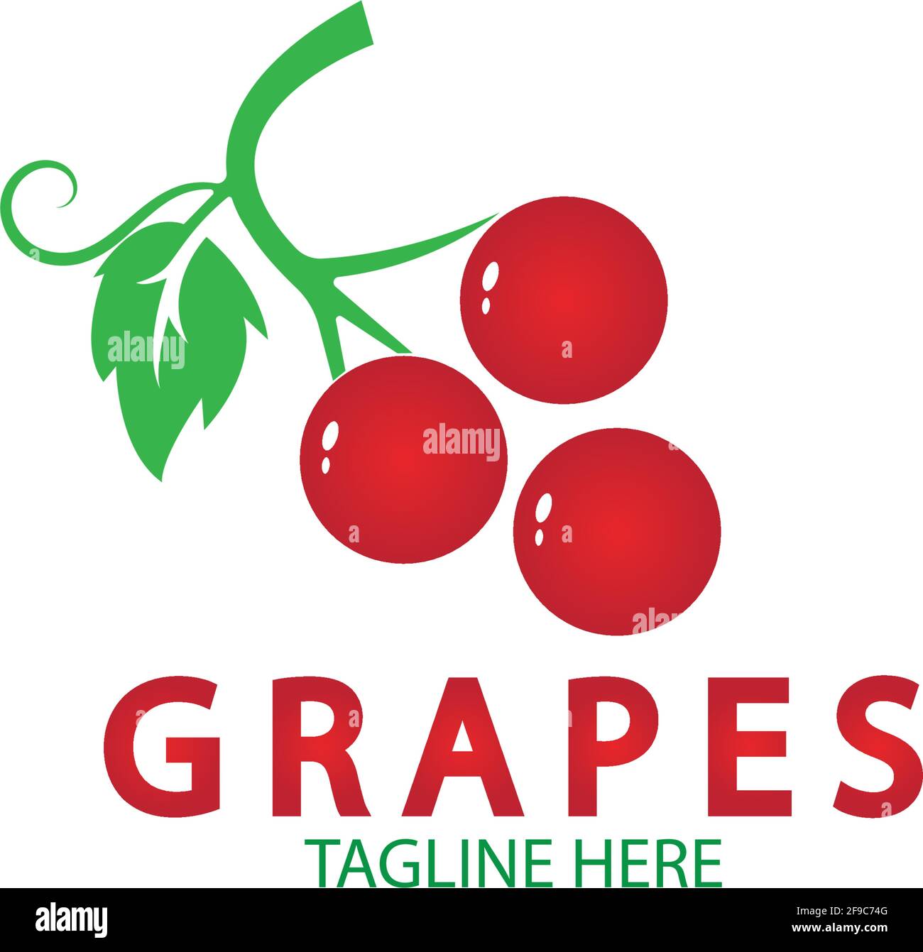 Grapes logo template vector icon illustration design Stock Vector
