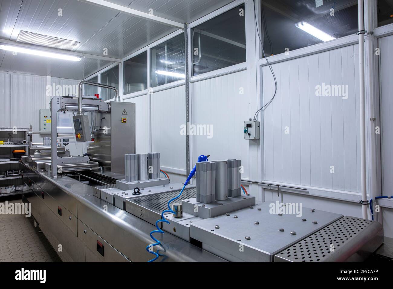 Processing of Packaging of butter and Cheese on food vacuum packaging