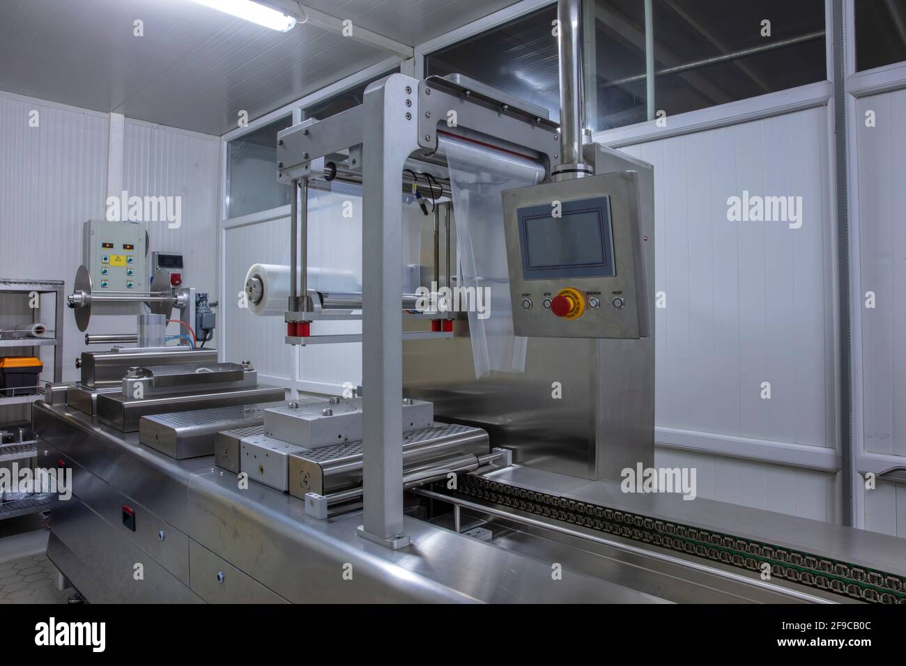 Processing of Packaging of butter and Cheese on food vacuum packaging