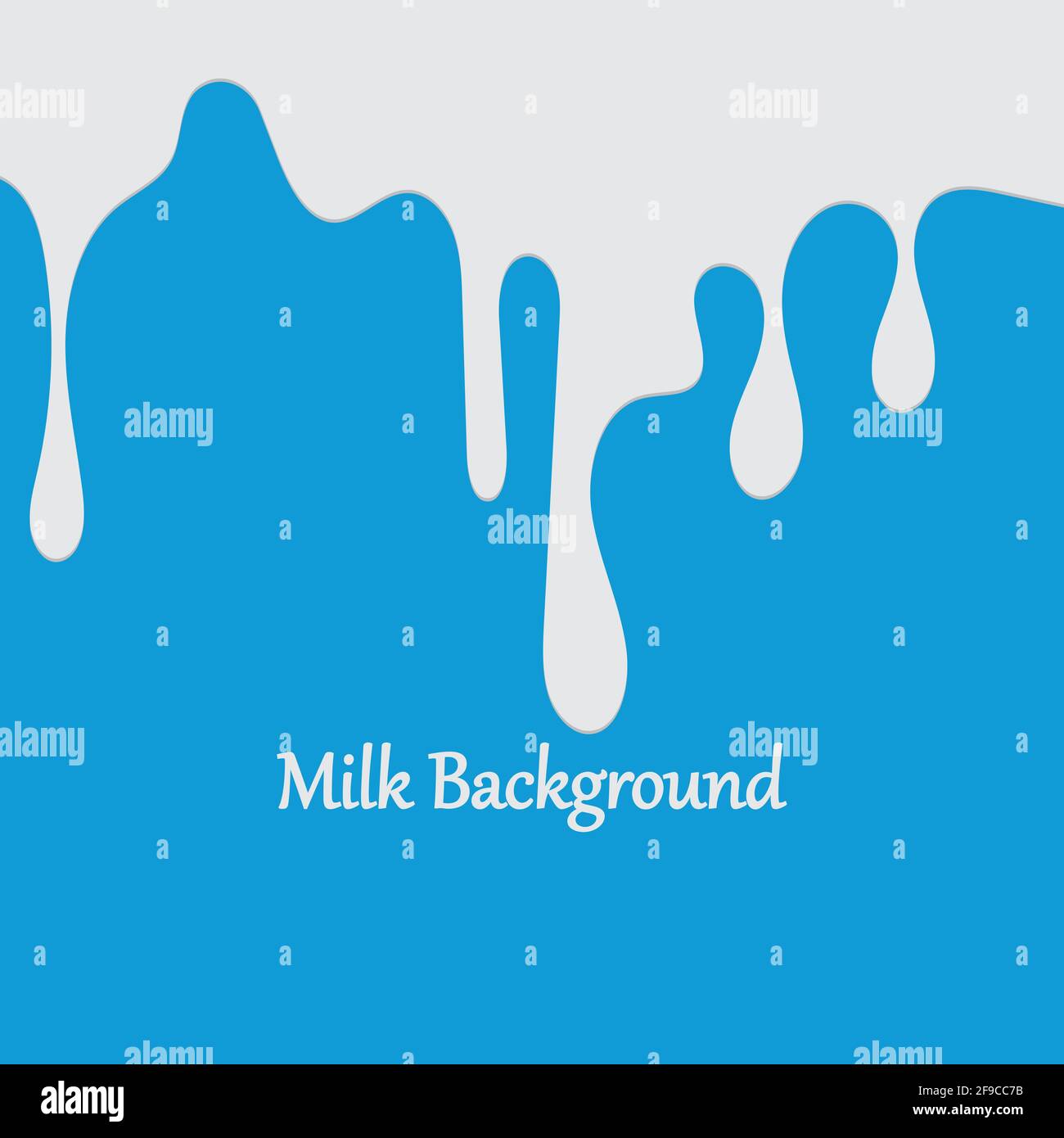 Milk White Liquid Dripping Blue Background Illustrations & Vectors Stock Vector