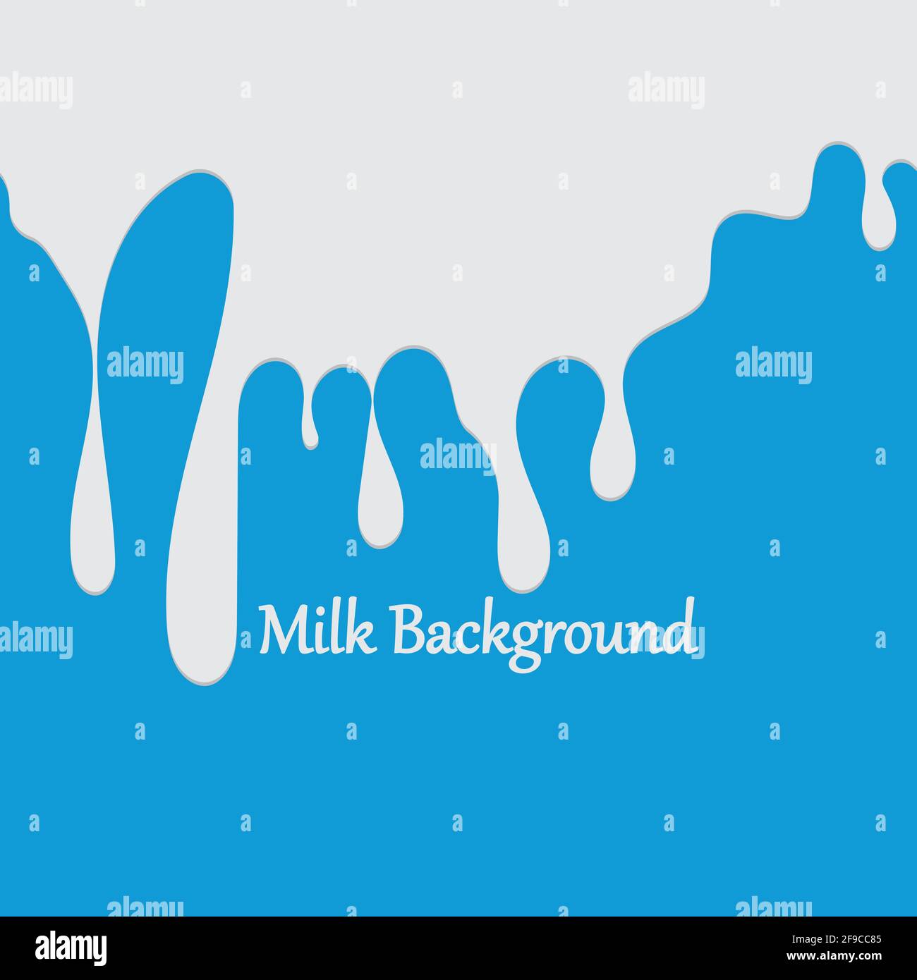 Milk White Liquid Dripping Blue Background Illustrations & Vectors Stock Vector