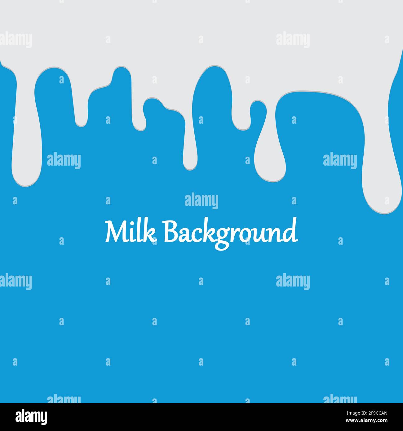 Milk White Liquid Dripping Blue Background Illustrations & Vectors Stock Vector