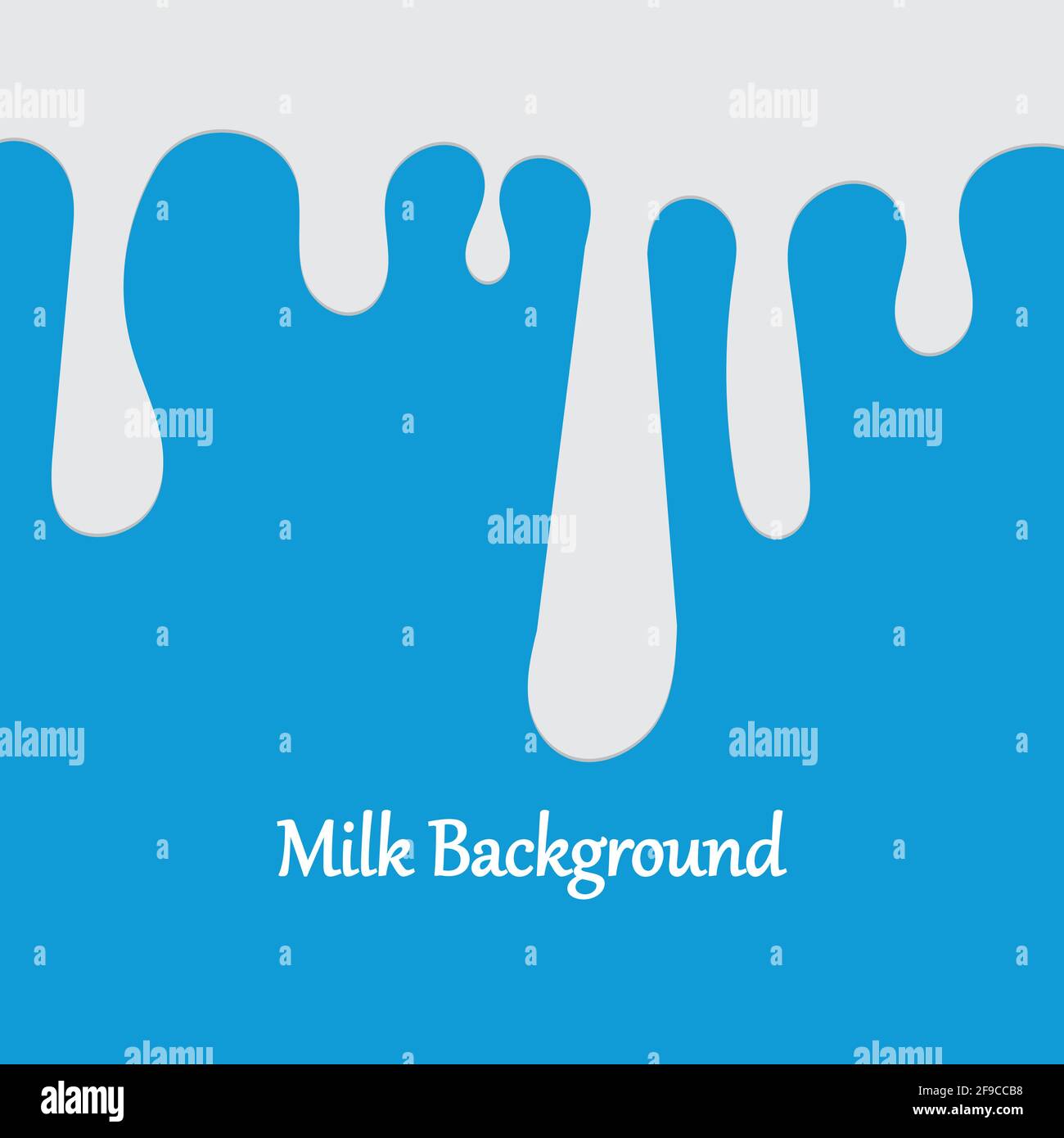 Milk White Liquid Dripping Blue Background Illustrations & Vectors Stock Vector