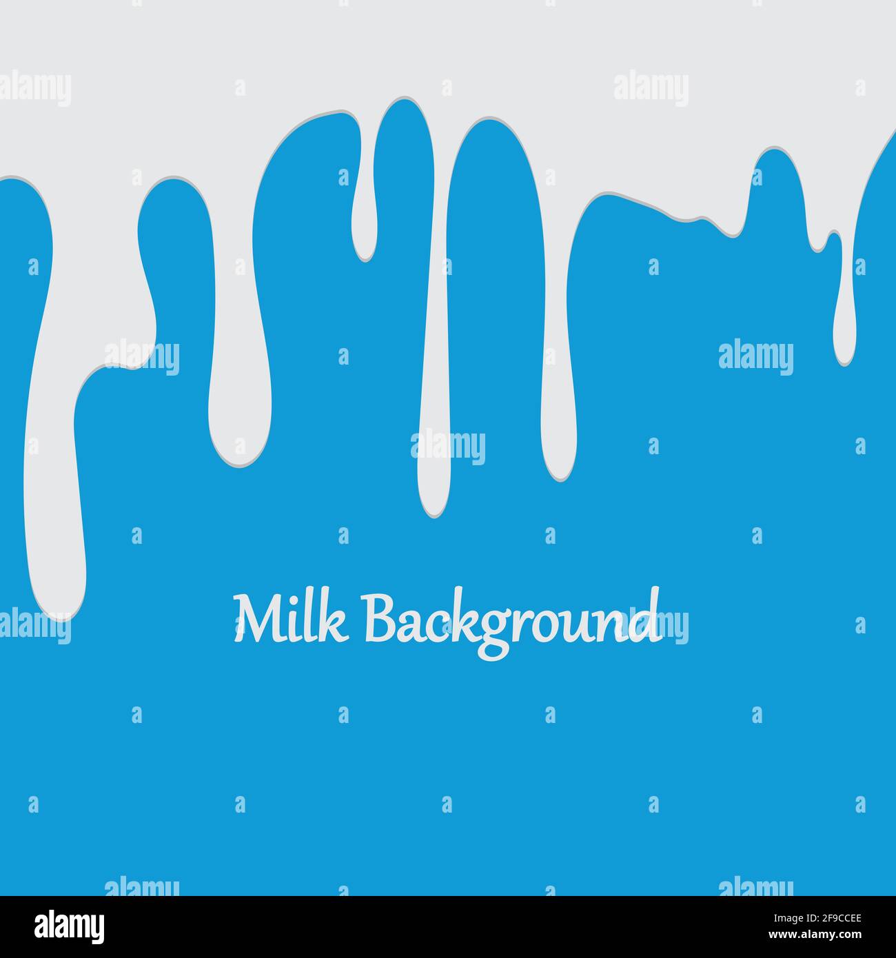 Milk White Liquid Dripping Blue Background Illustrations & Vectors Stock Vector