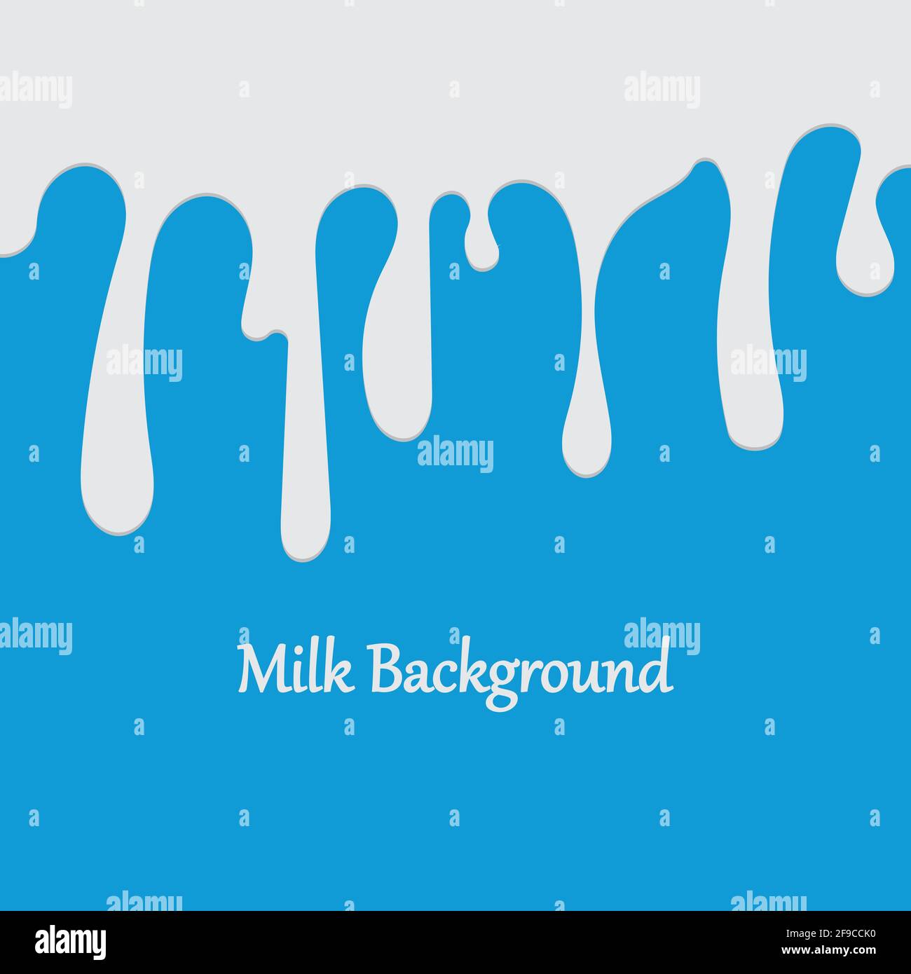 Milk White Liquid Dripping Blue Background Illustrations & Vectors Stock Vector