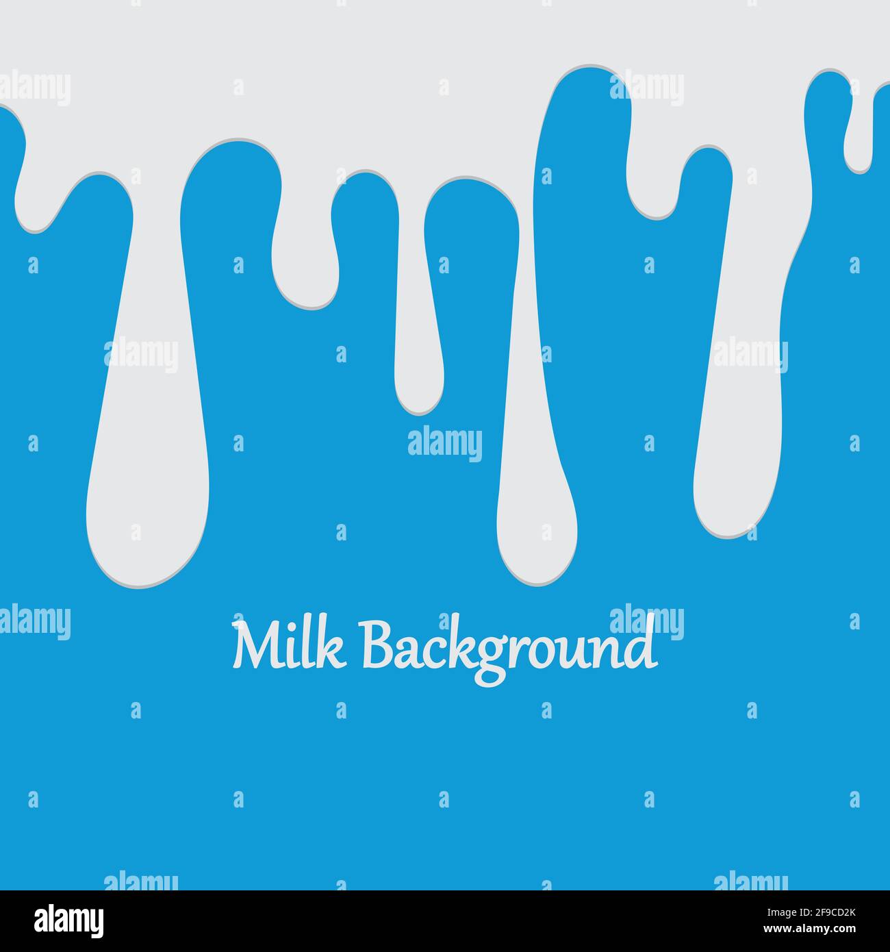 Milk White Liquid Dripping Blue Background Illustrations & Vectors Stock Vector