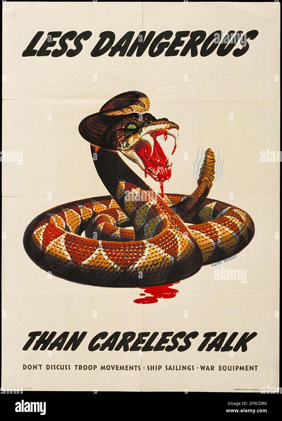 A Vintage Ww2 Poster Warning The Public Of The Dangers Of Careless Talk