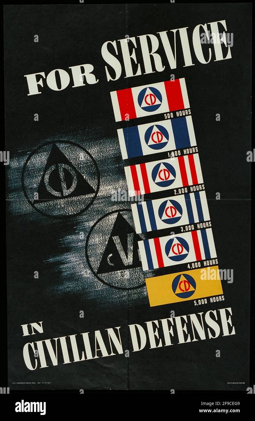Civil defense posters hi-res stock photography and images - Alamy