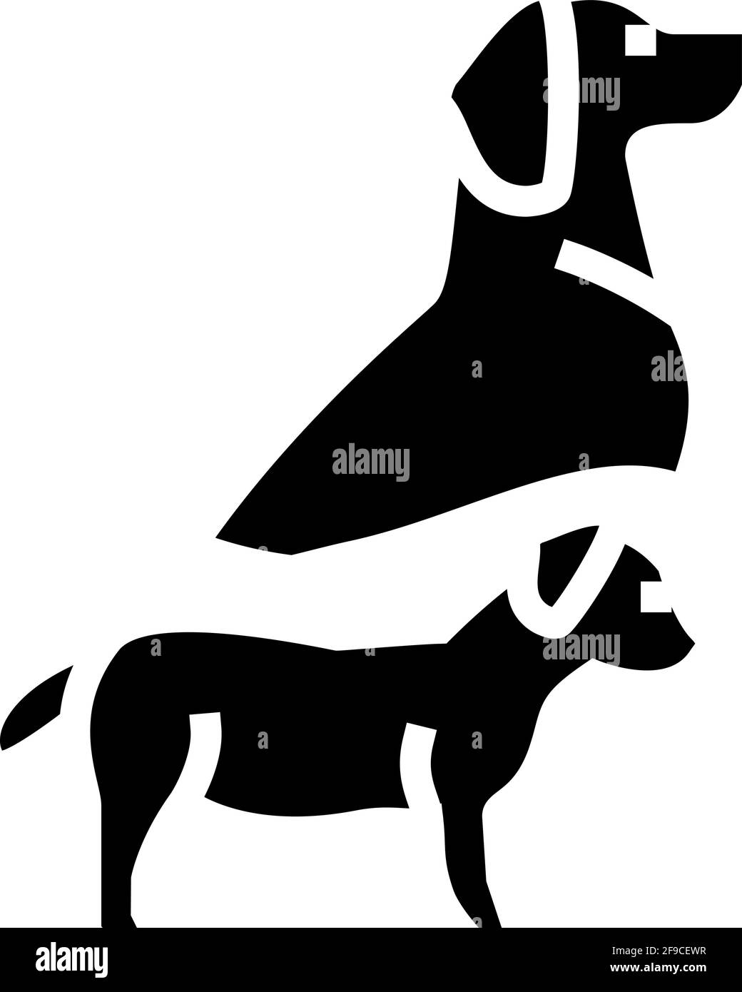 puppy and dog line icon vector illustration Stock Vector Image & Art ...