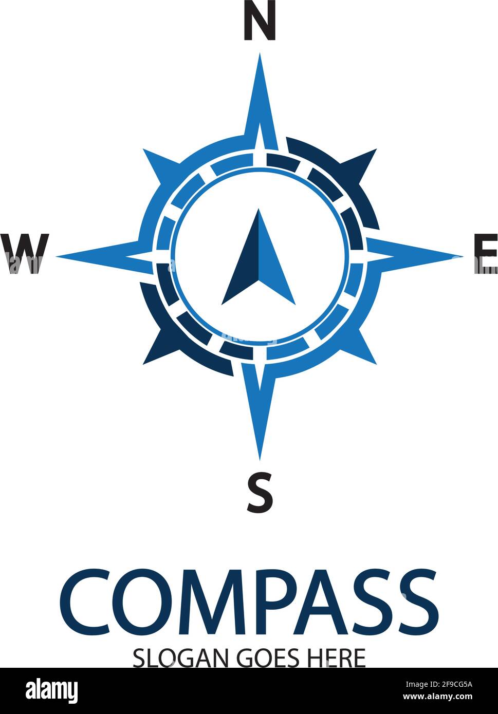 Creative Compass Concept Logo Design Template Stock Vector Image & Art