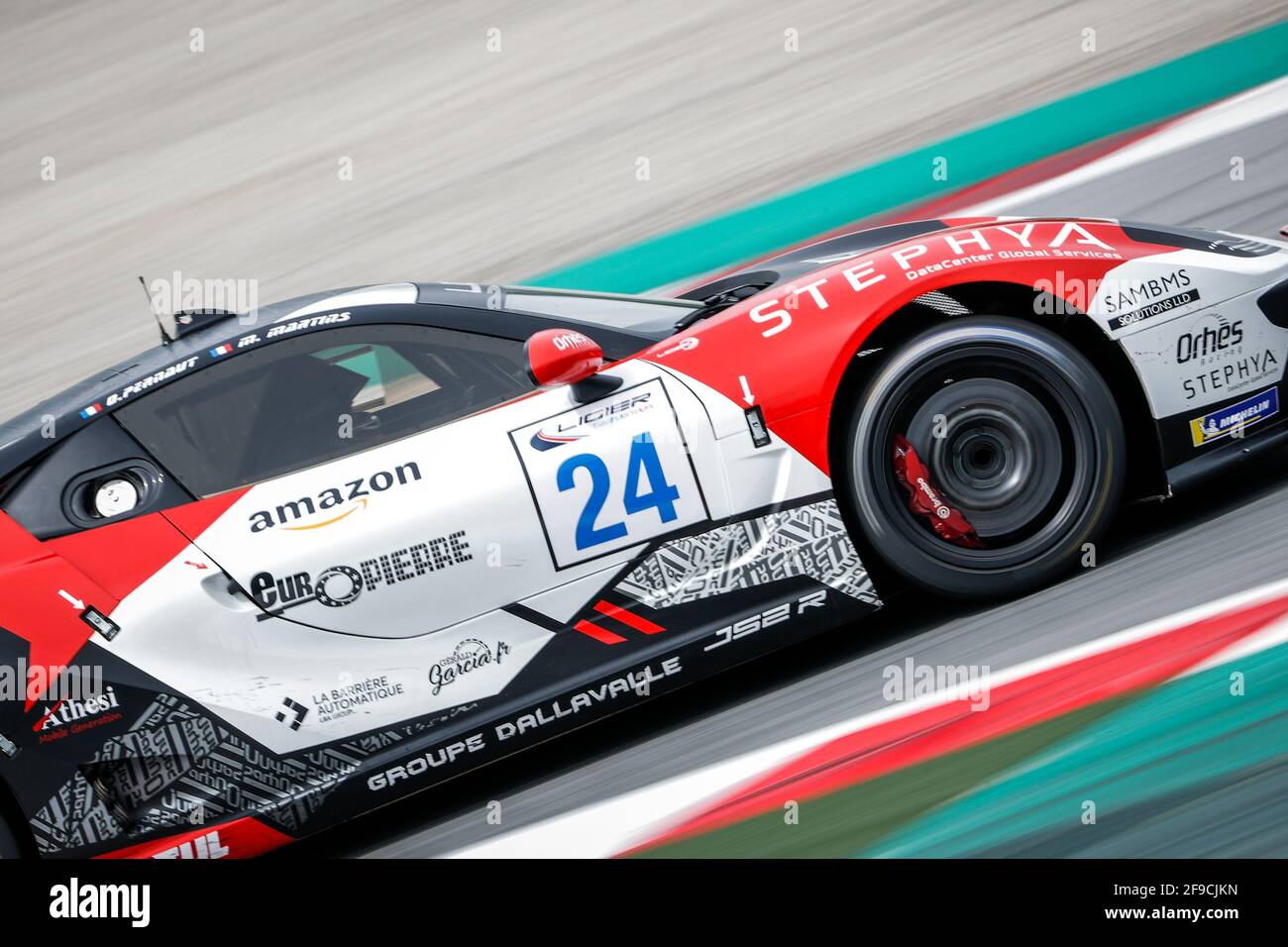 24 Martins Mathieu (fra), Pernaut Olivier (fra), Orhes Racing, Ligier JS2  R, action , during the Heat 1 - Barcelona of the 2021 Ligier European  Series, from April 15 to 17, 2021