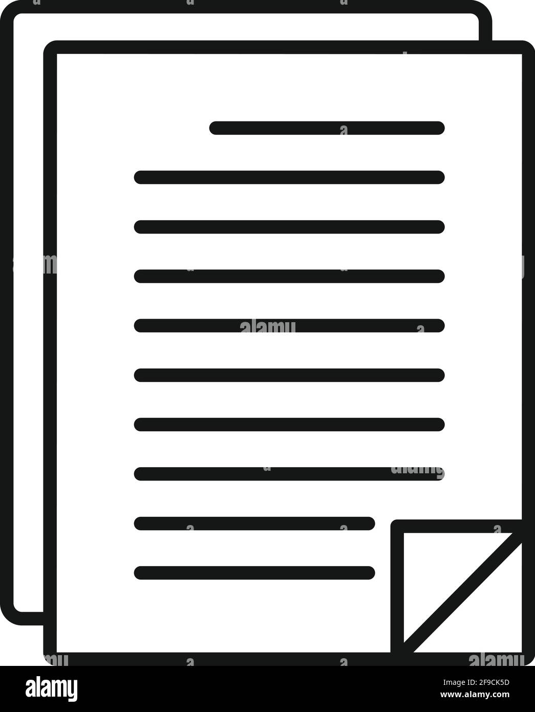 Business documents icon, outline style Stock Vector Image & Art Alamy