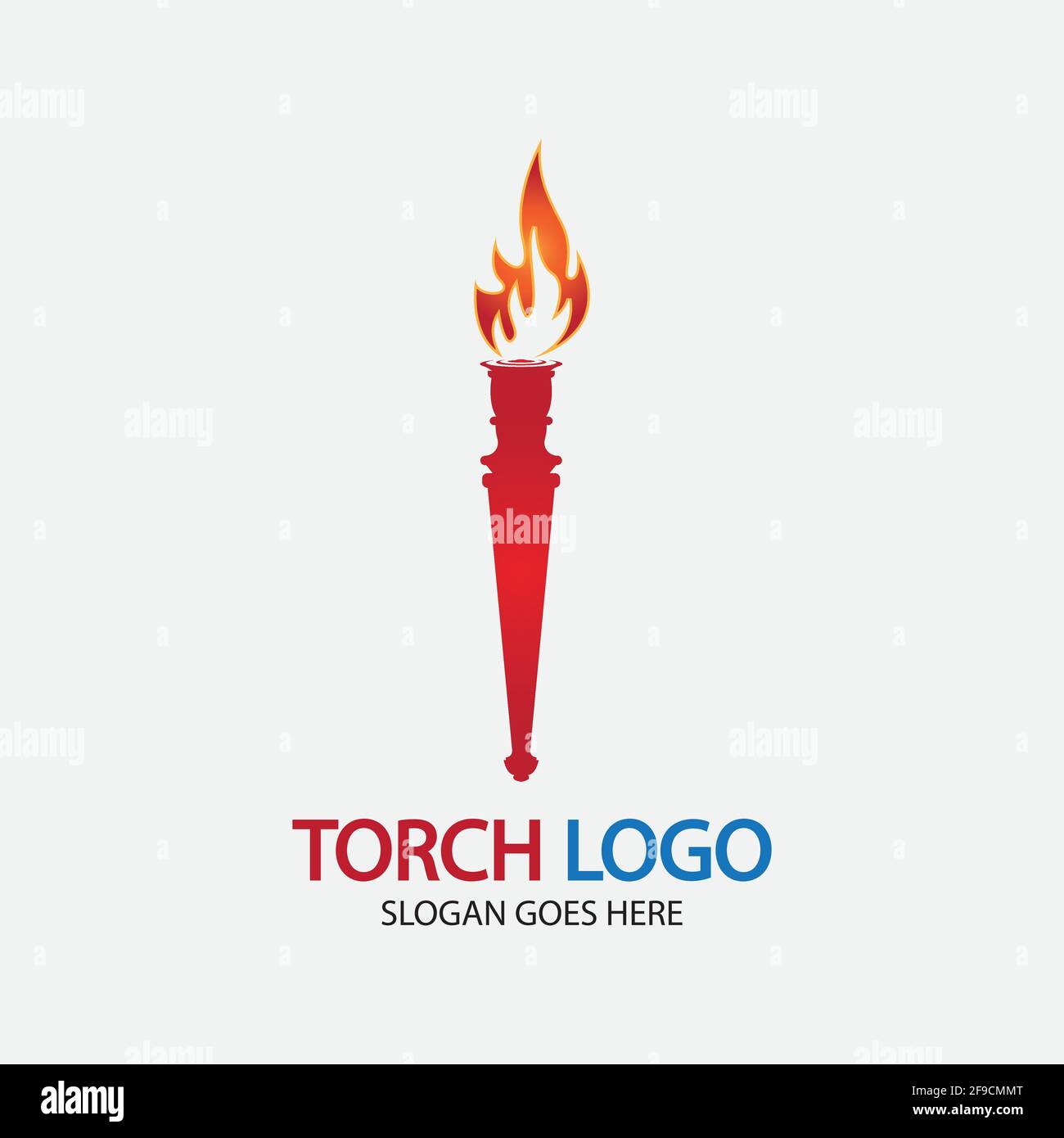 Torch vector icon illustration design template Stock Vector Image & Art ...