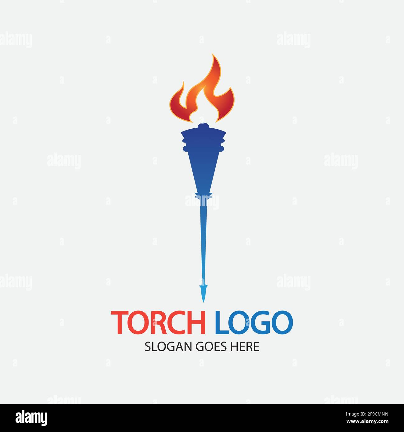 Torch vector icon illustration design template Stock Vector Image & Art ...