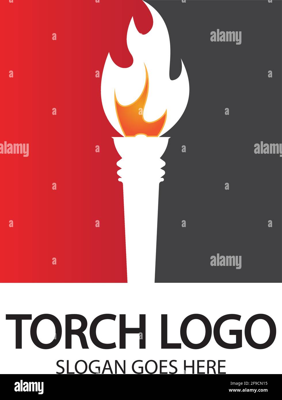 Torch vector icon illustration design template Stock Vector Image & Art ...