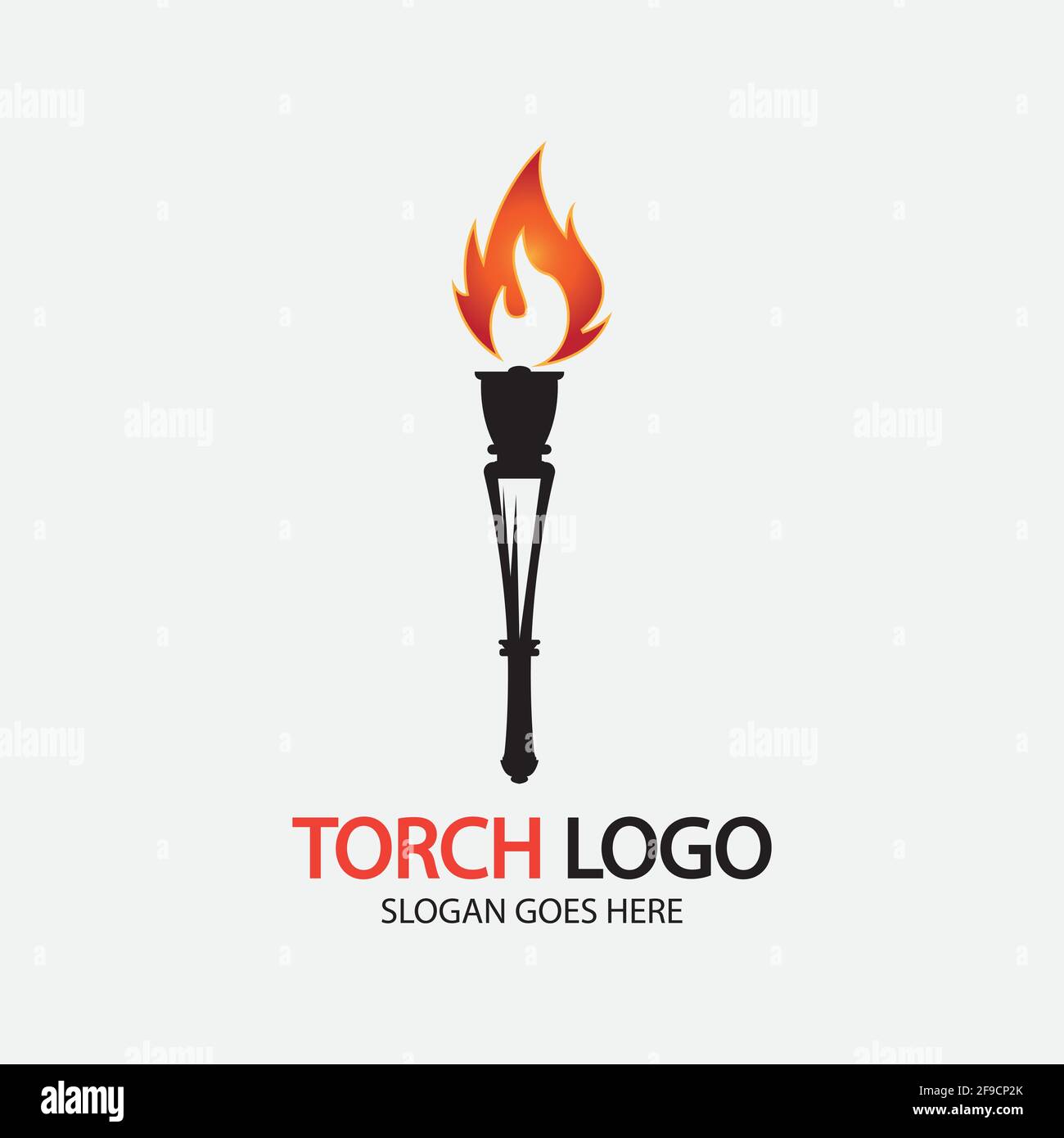 Torch vector icon illustration design template Stock Vector Image & Art ...