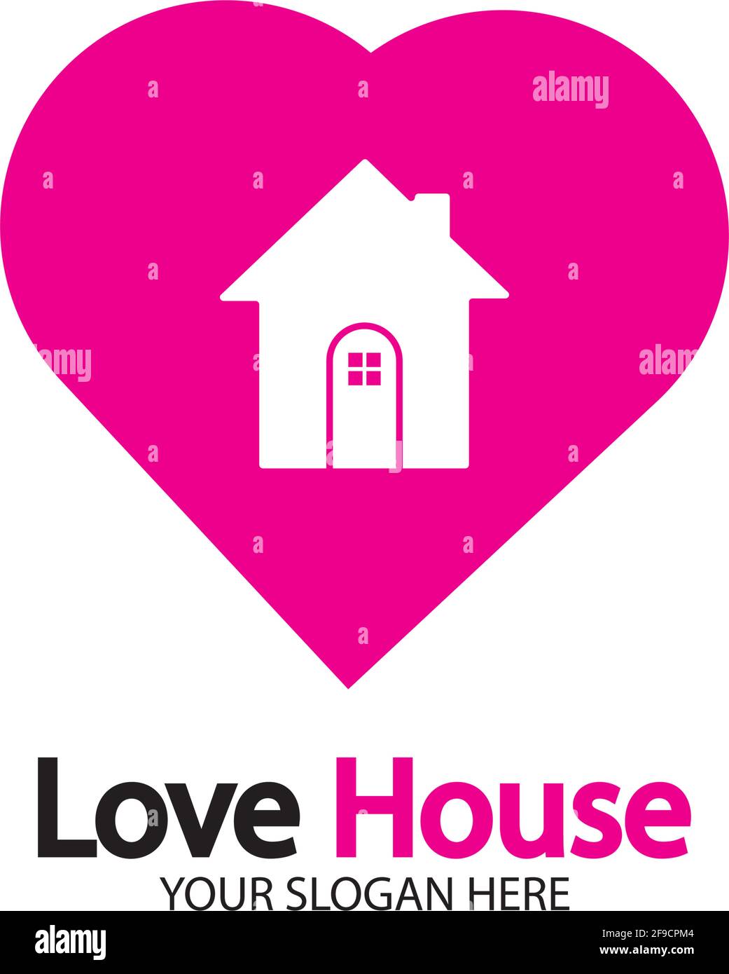 Love Home Logo. Heart and House Icon Combination. Health and Care ...