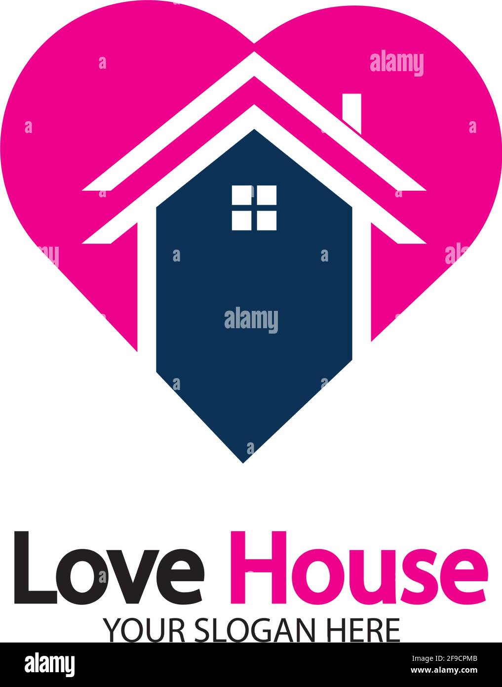 Love Home Logo. Heart and House Icon Combination. Health and Care ...
