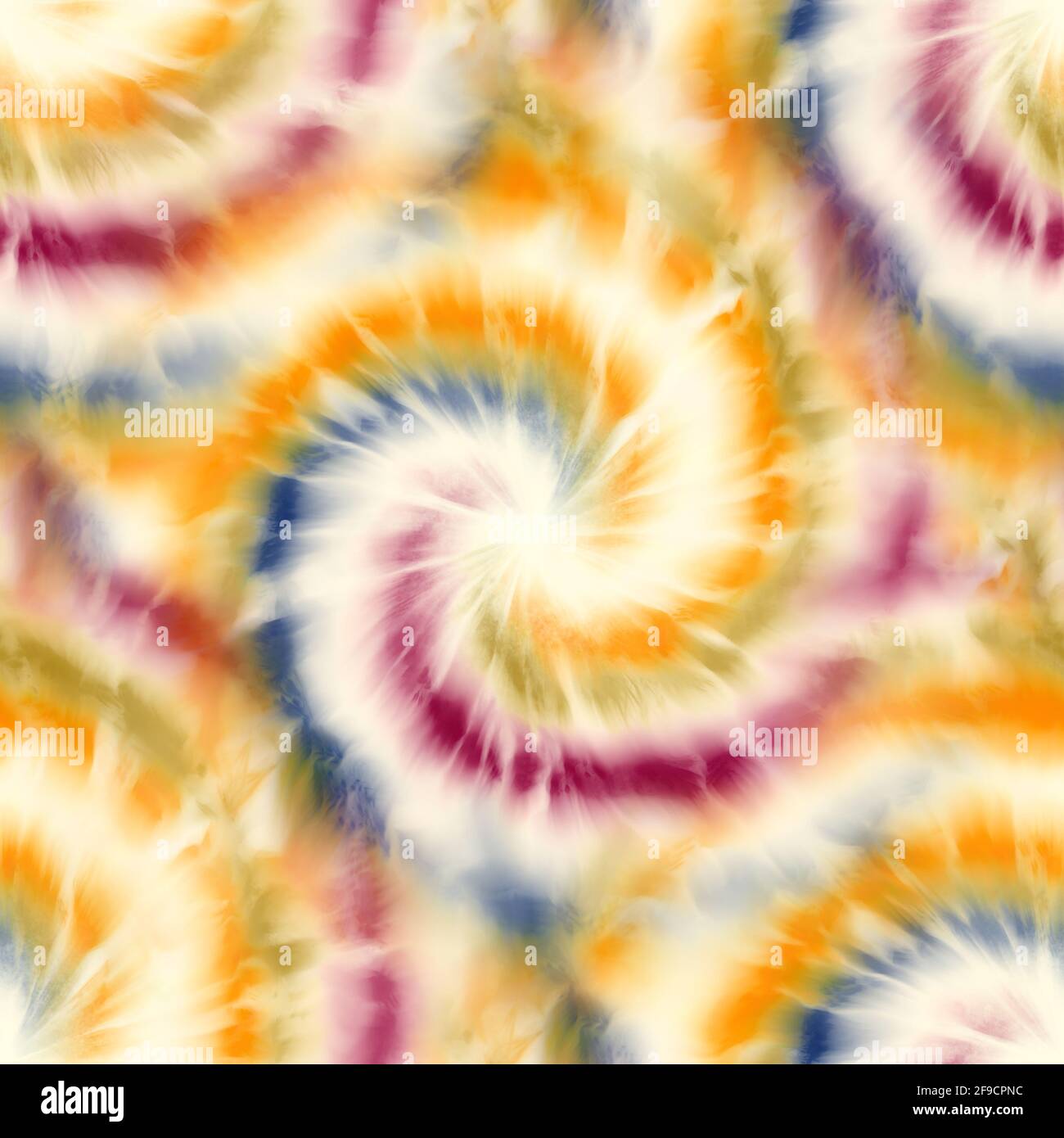 Seamless spiral tie dye pattern for surface design print Stock Photo ...