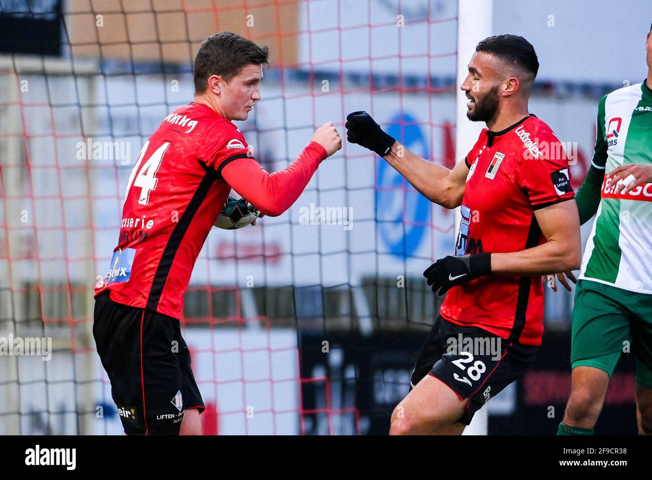 Rwdm S Nicolas Rommens Celebrates After Scoring During A Soccer Match Between Rwdm And Lommel Sk Saturday 17 April 2021 In Brussels On Day 27 Of The Stock Photo Alamy