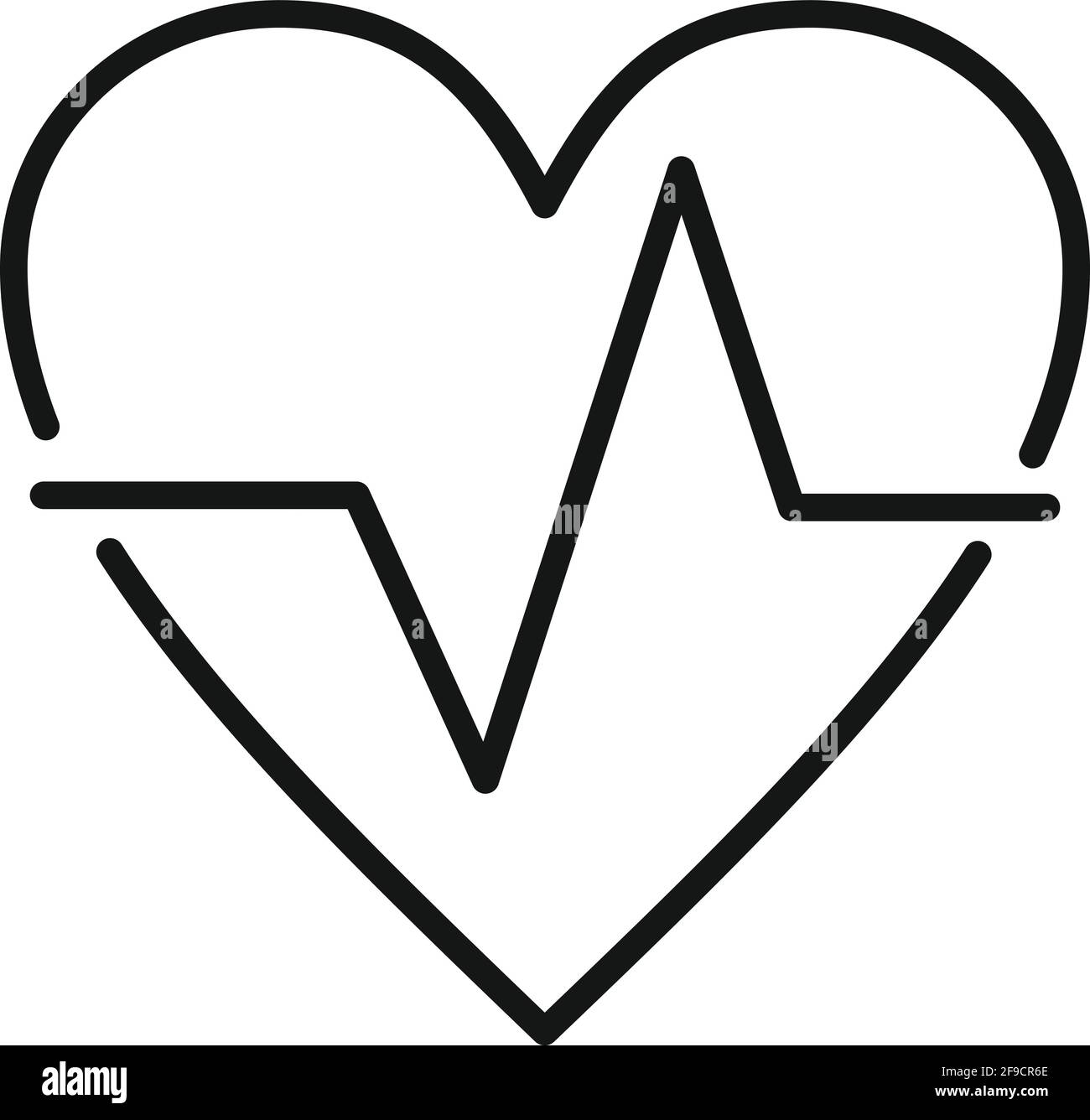 Heart health icon, outline style Stock Vector Image & Art - Alamy