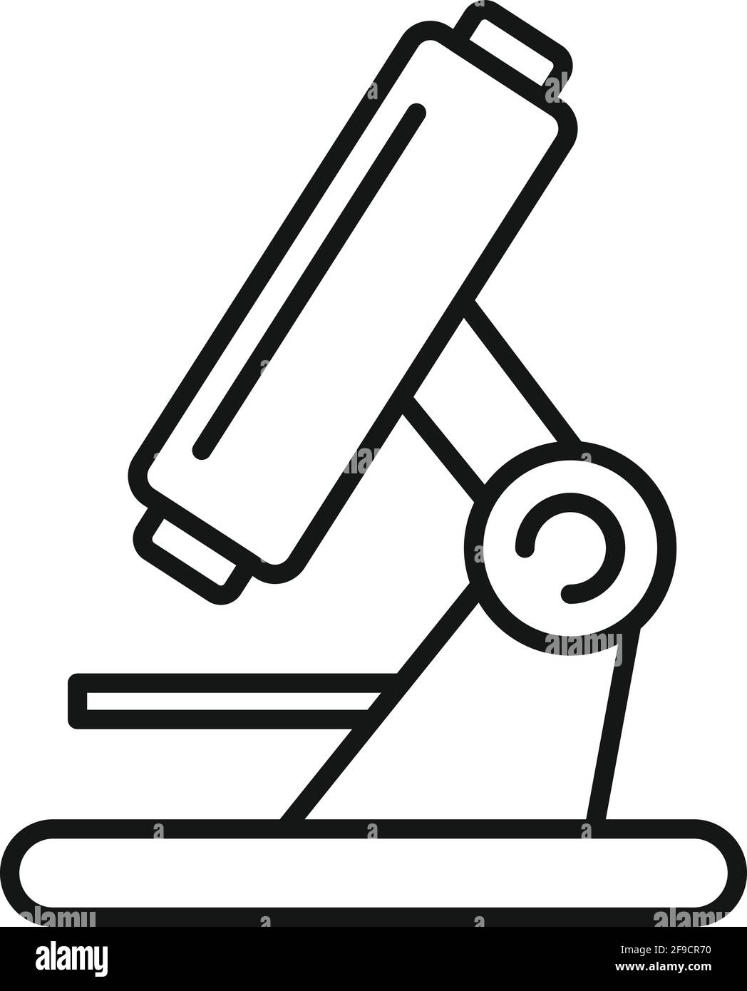 Medical microscope icon, outline style Stock Vector Image & Art - Alamy
