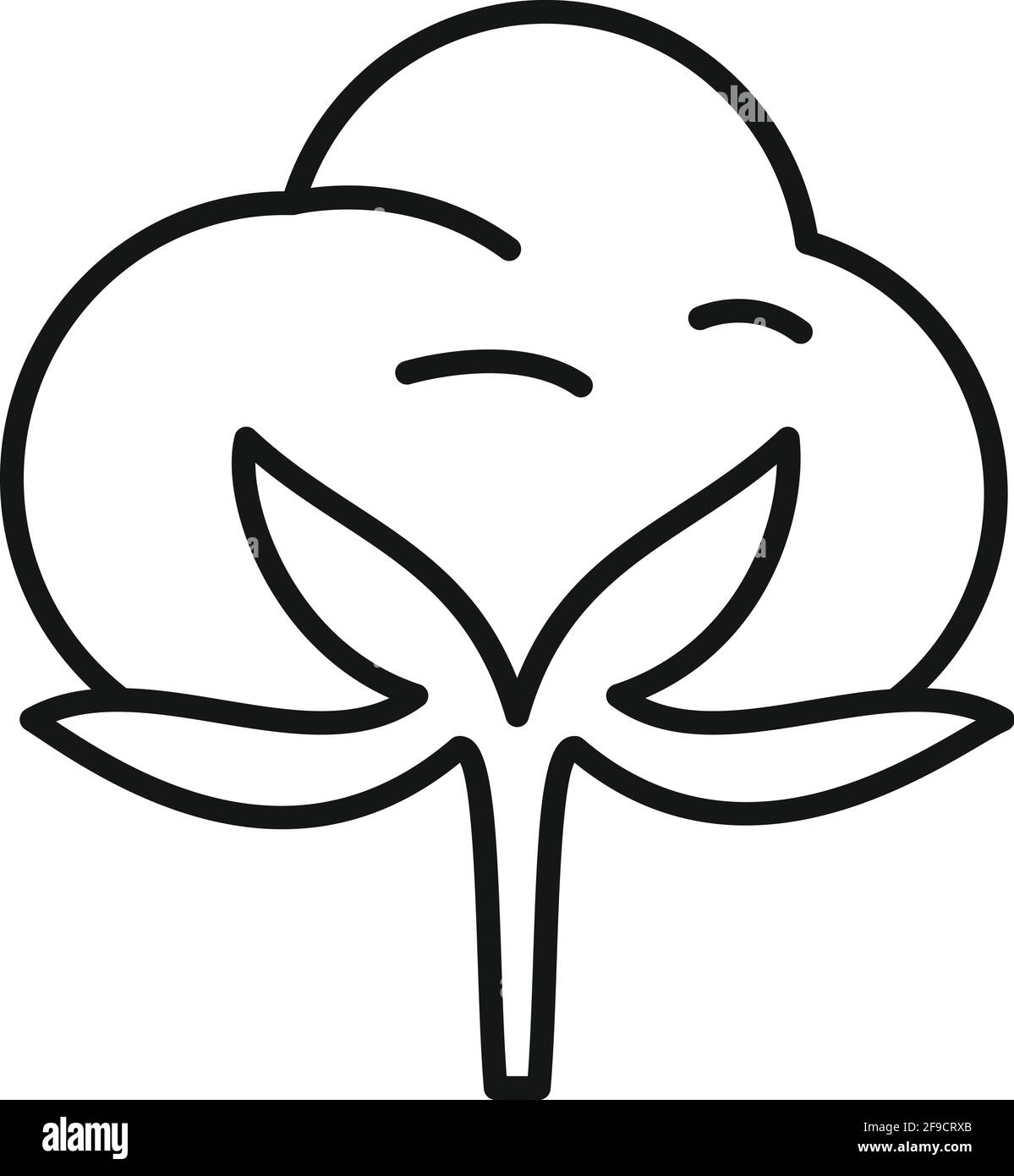 Cotton plant icon, outline style Stock Vector Image & Art Alamy