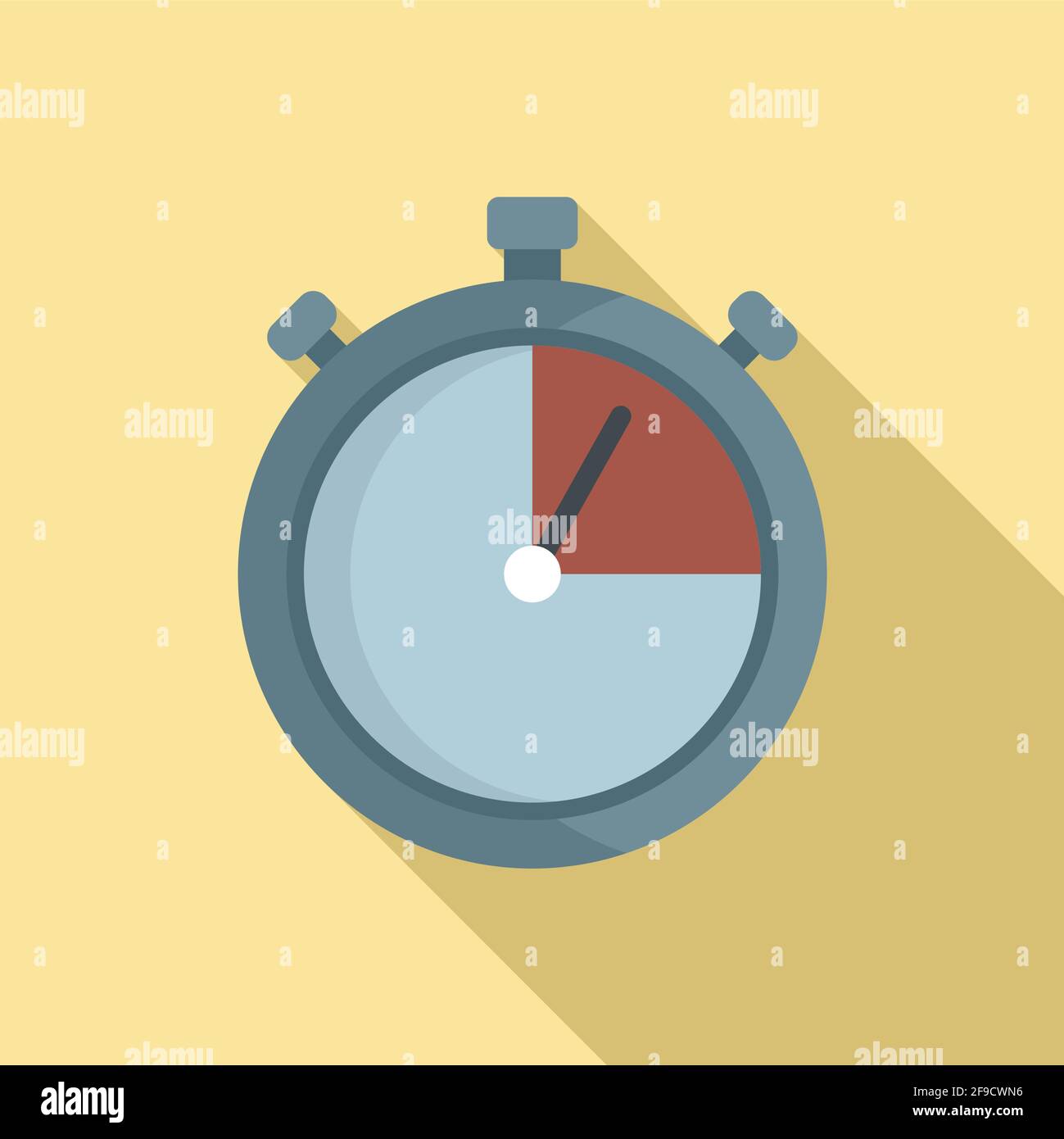 Personal trainer stopwatch icon, flat style Stock Vector Image & Art ...