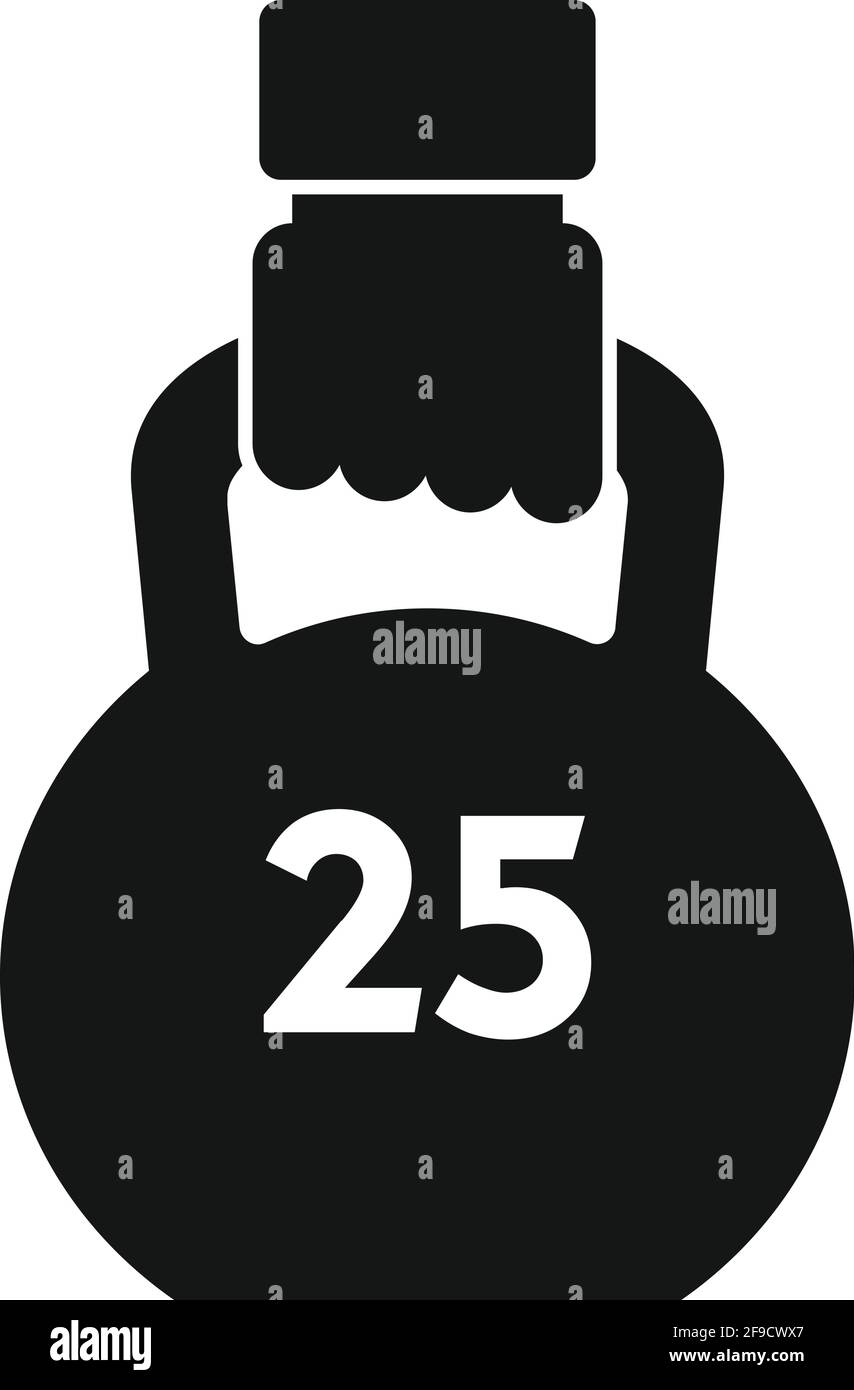 Gym kettlebell icon, simple style Stock Vector Image & Art - Alamy
