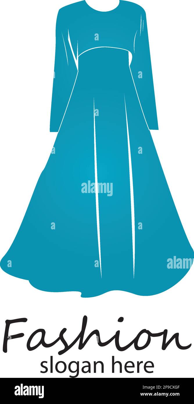 long dress long muslim dress arabic abaya.luxury women fashion.muslim clothes-vector stock Stock Vector