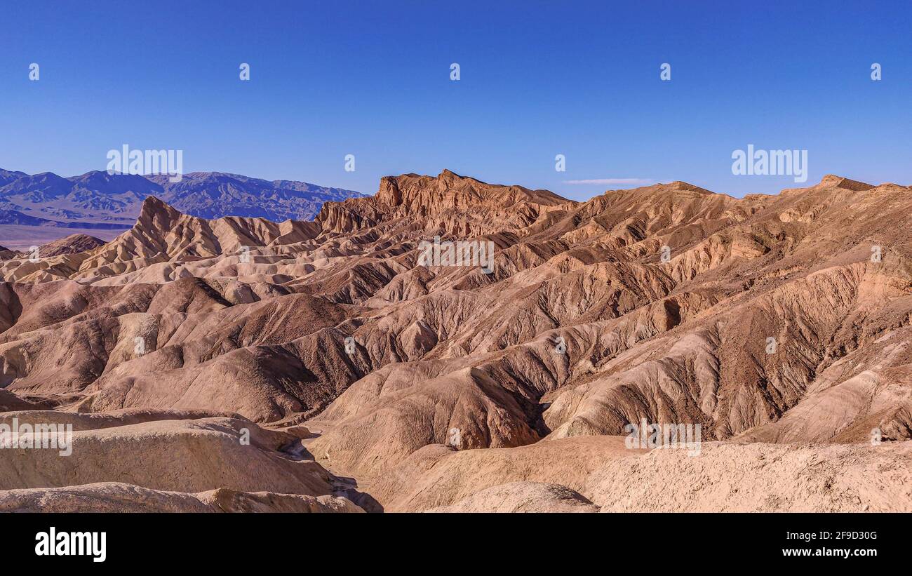 Eroded ridges at Death Valley National Park, California, USA Stock ...