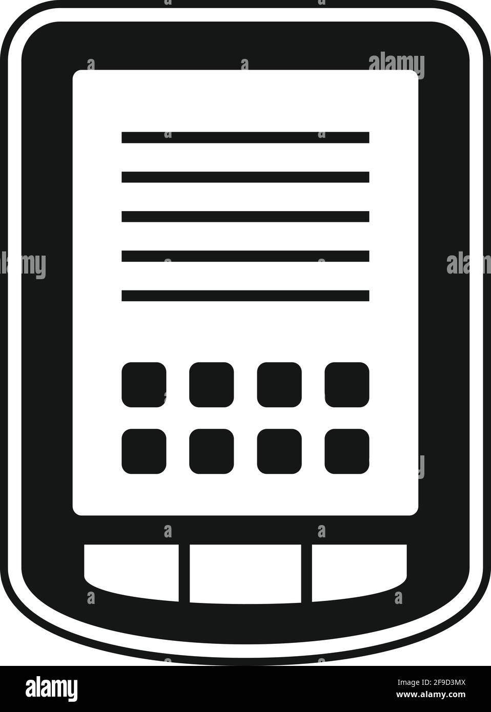 Tablet operating system icon, simple style Stock Vector