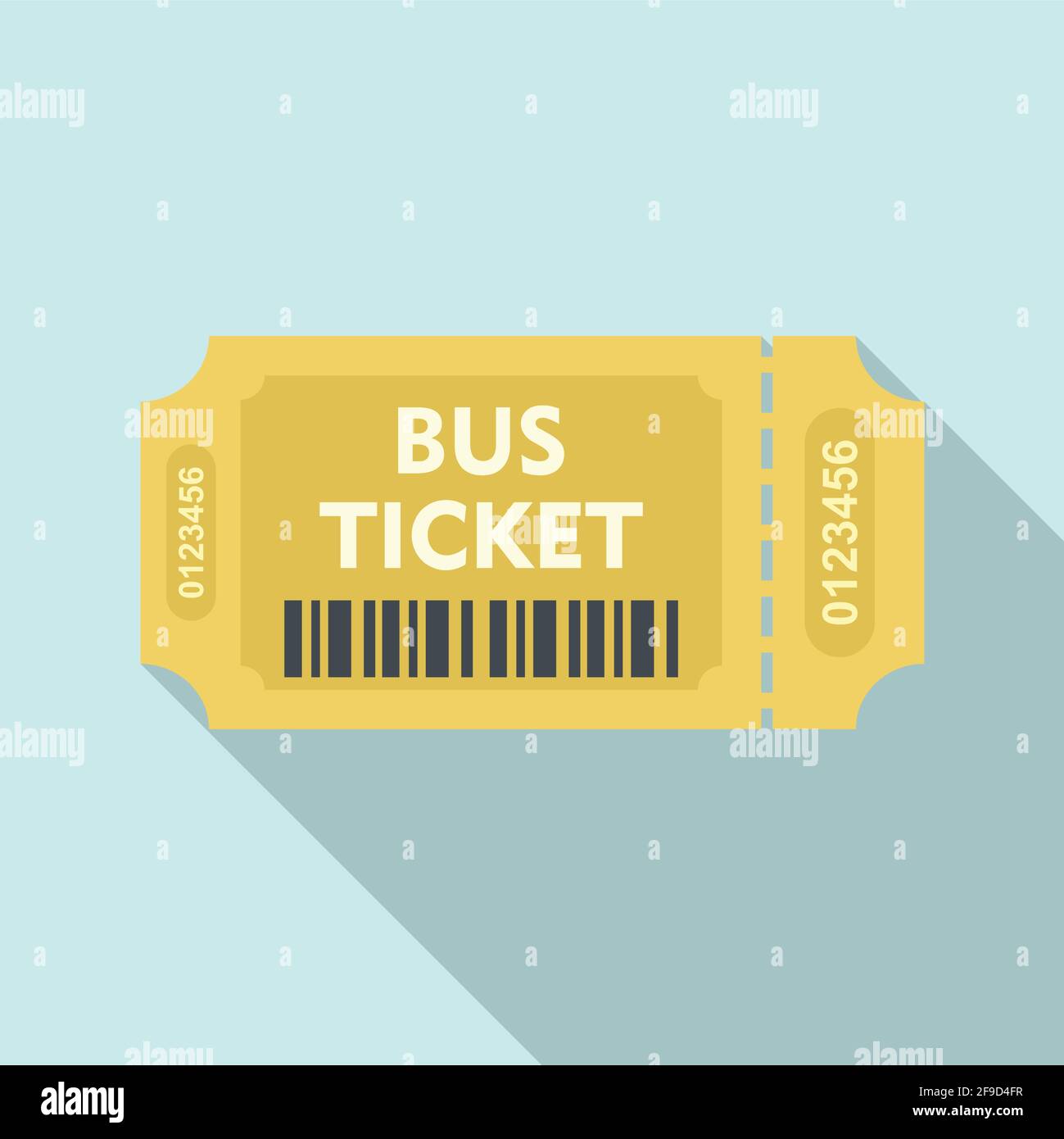 Pay bus ticket icon, flat style Stock Vector